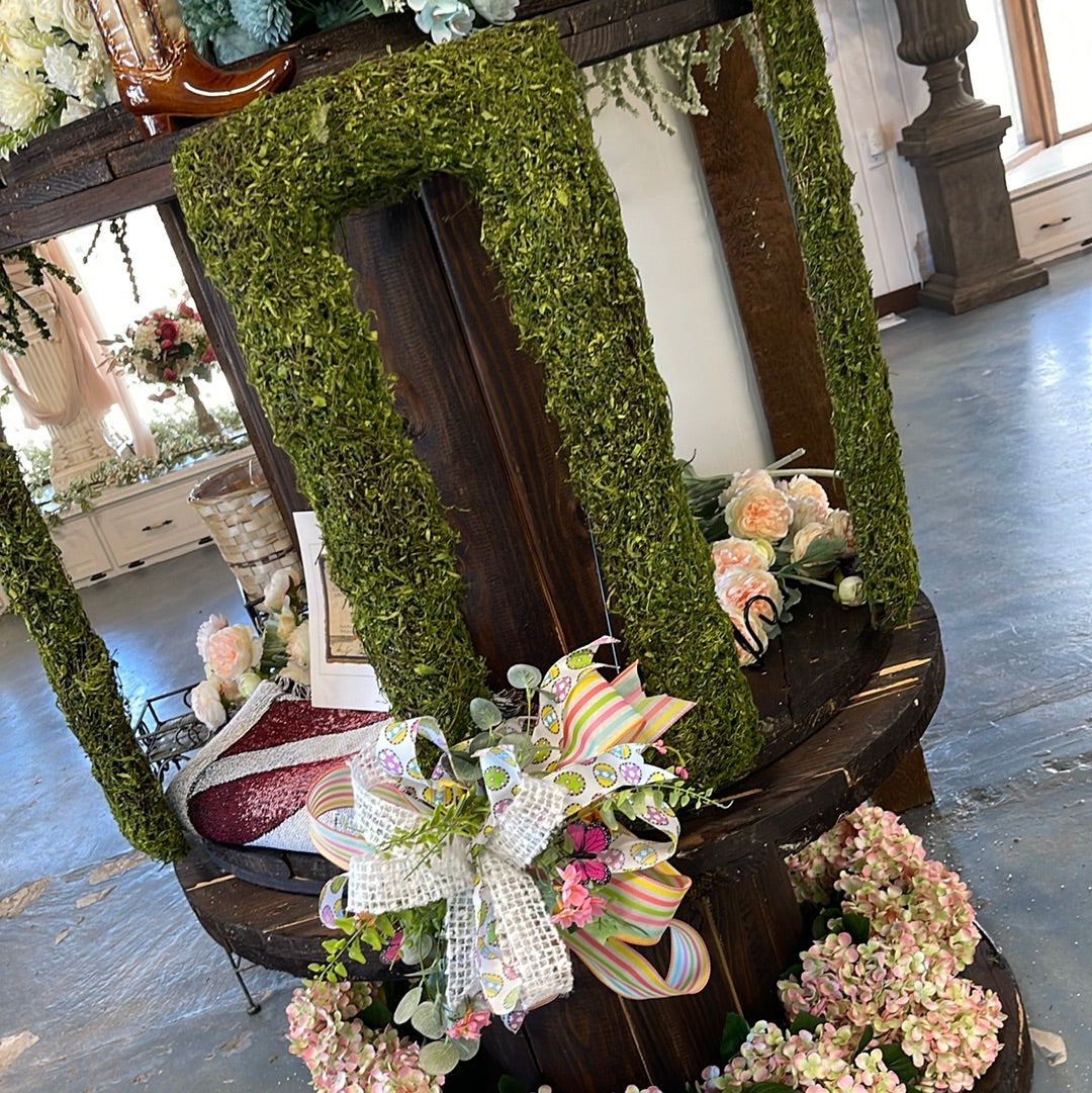 Rectangle wreath with bow 