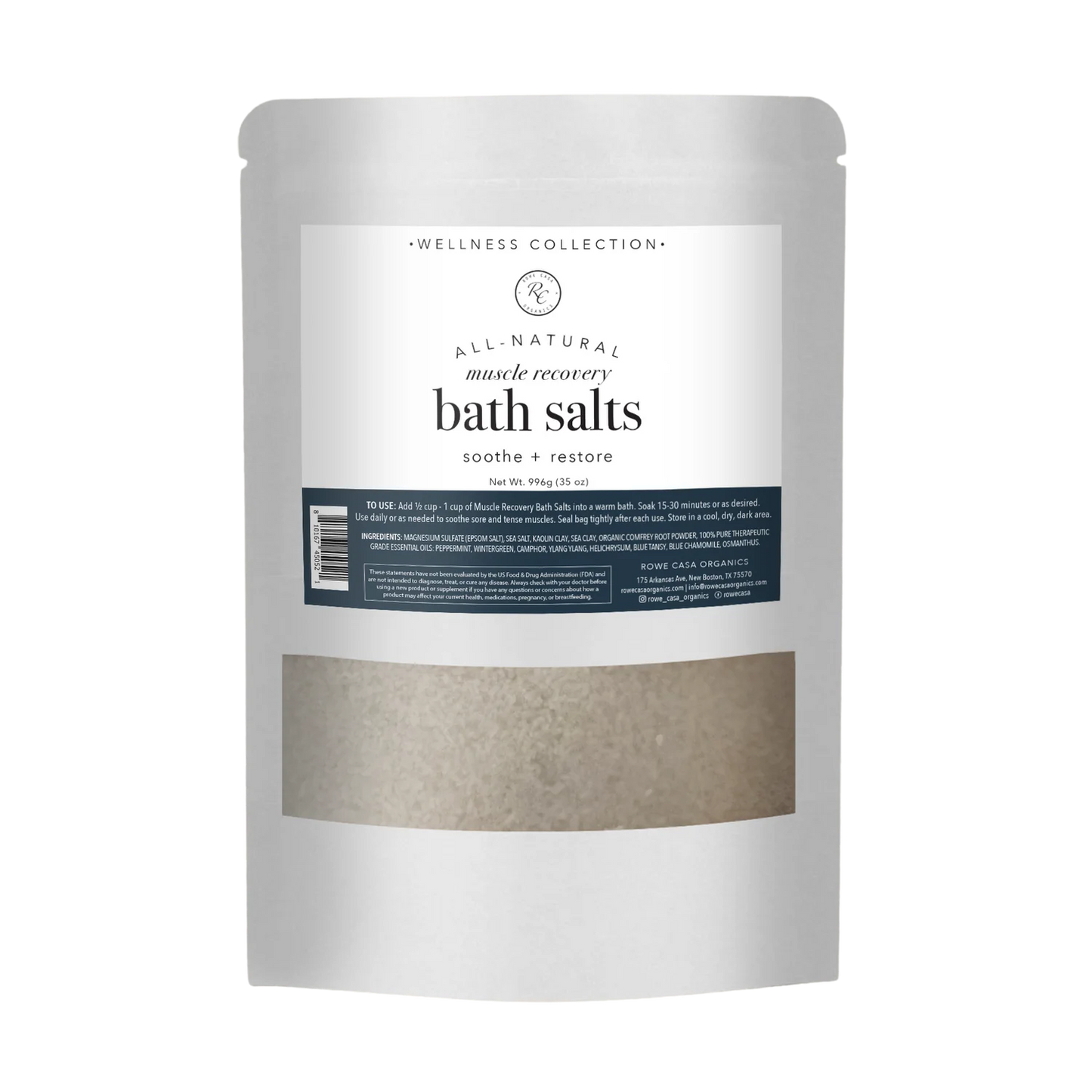Muscle Recovery Bath Salts 35oz
