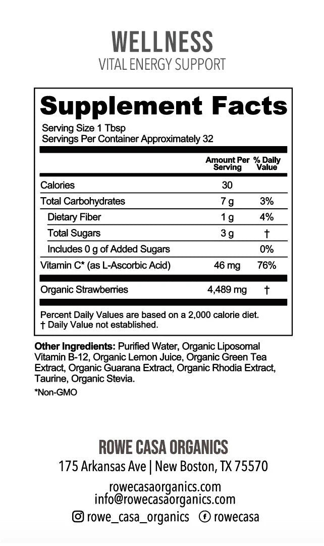 Vitality Energy Support, Caffeinated, 16oz