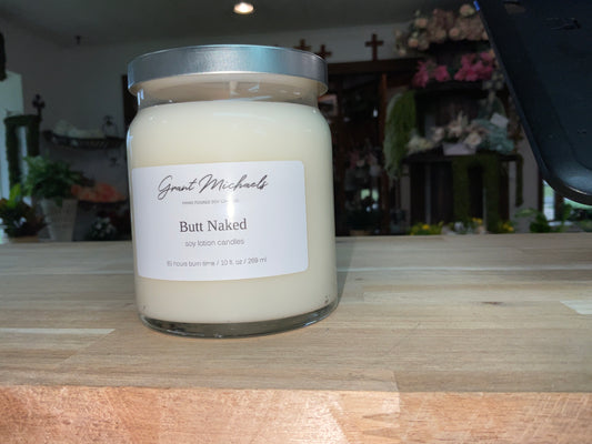 Butt Naked Soy Lotion Candle