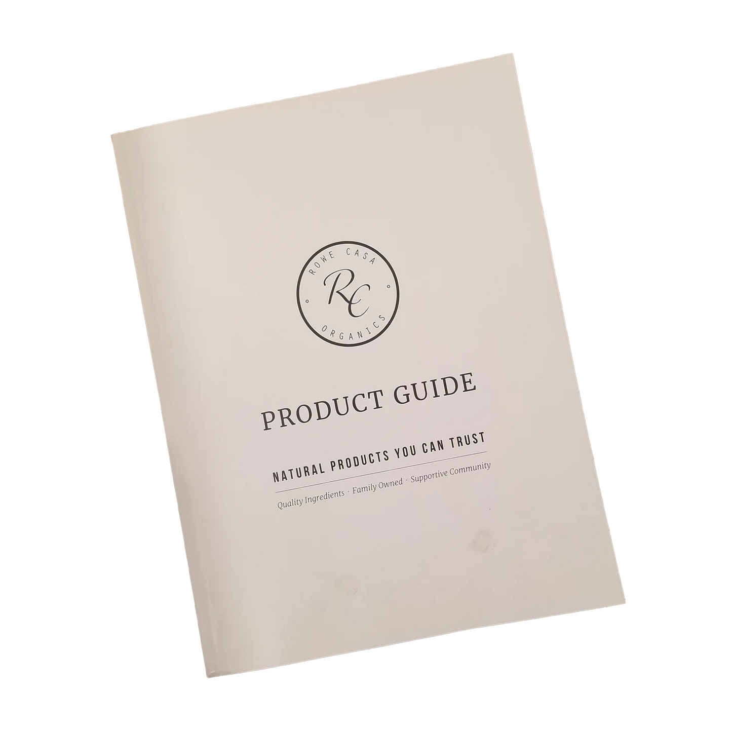 Rowe Casa Organics Product Guide Book