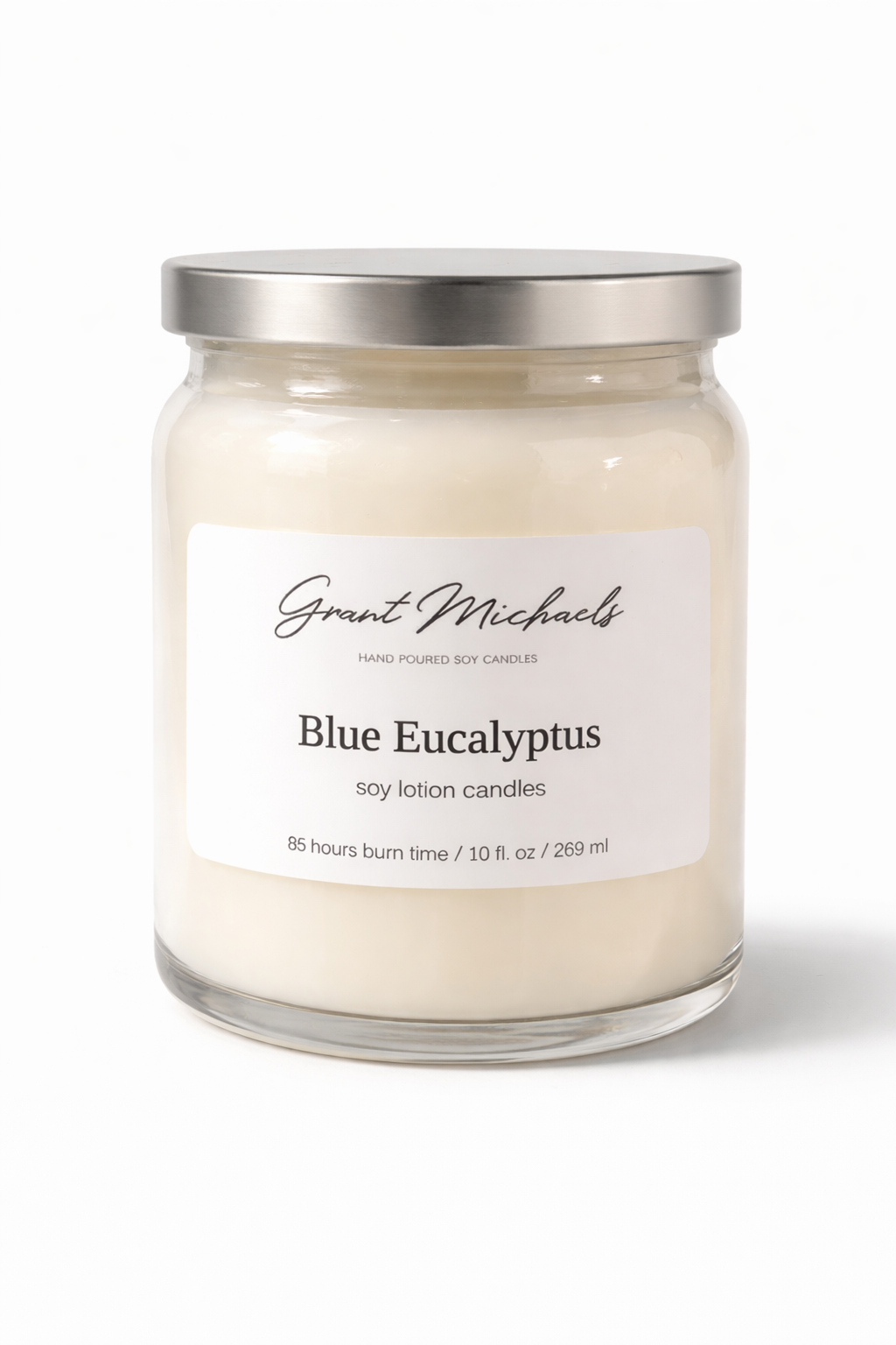 Blue Eucalyptus – Soy Lotion Candle (10 oz)