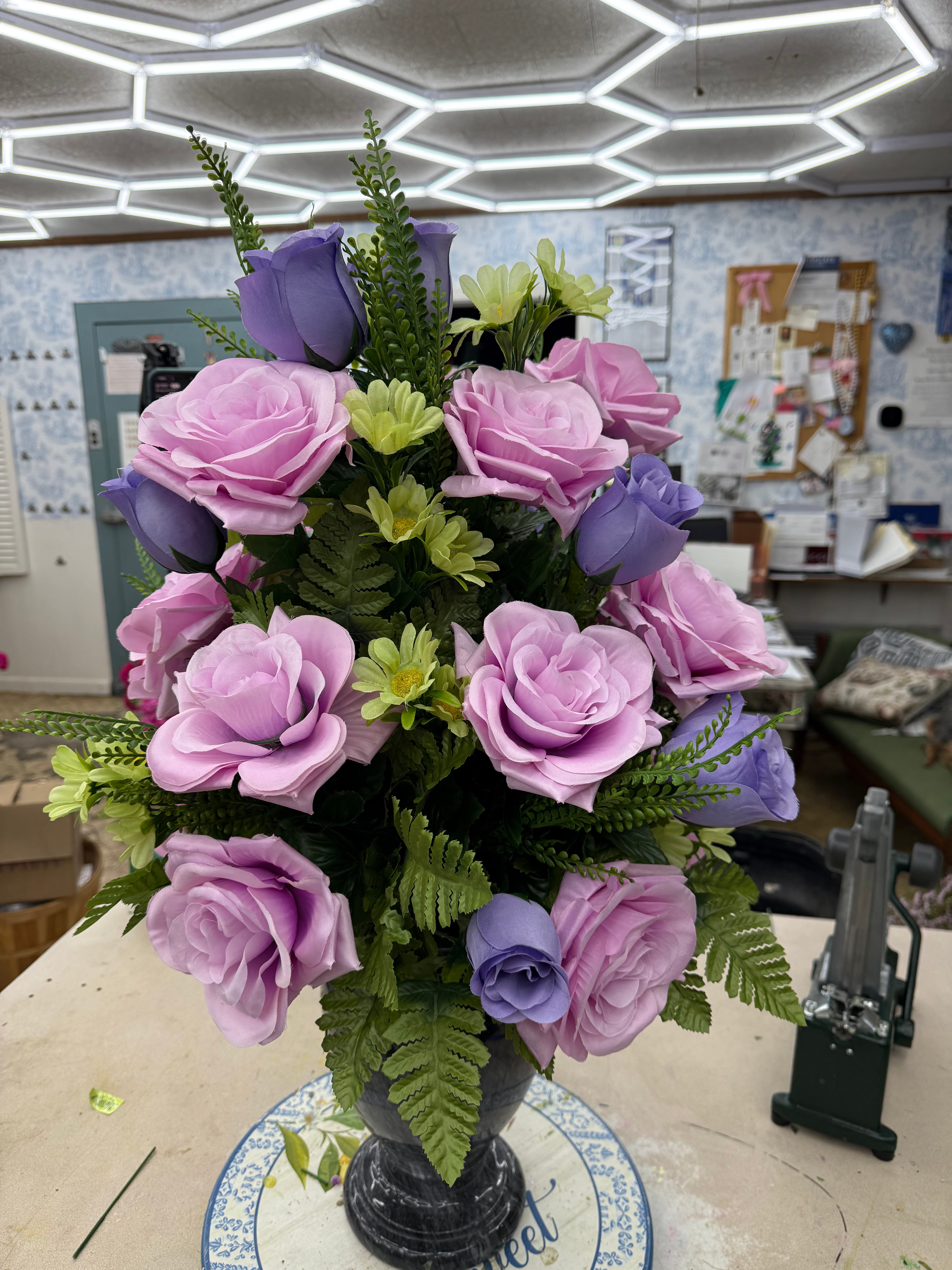 Memorial flower spring  arrangement