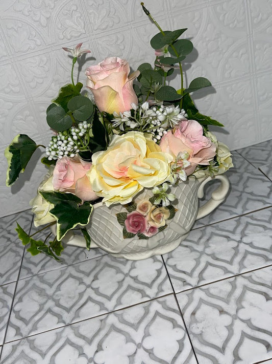 Vintage Vase With Flowers